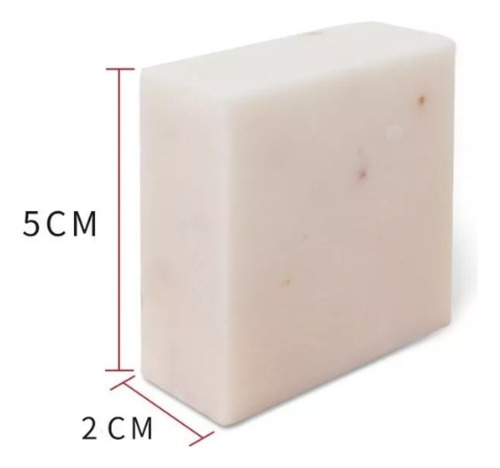 Jabón Blanco Sólido Leche Arroz, 65g, Aclarante Anti Manchas