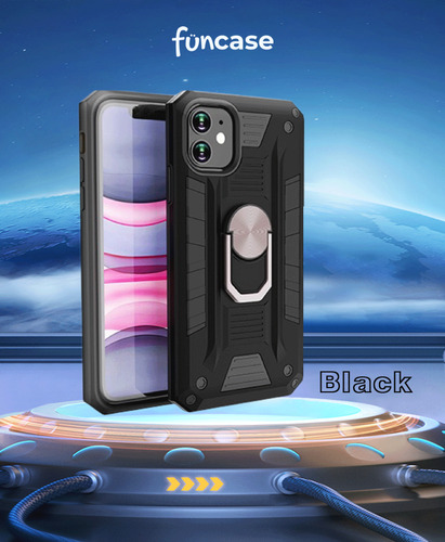 Funda Celular Uso Rudo Con Anillo Iman Para Alcatel Y Huawei