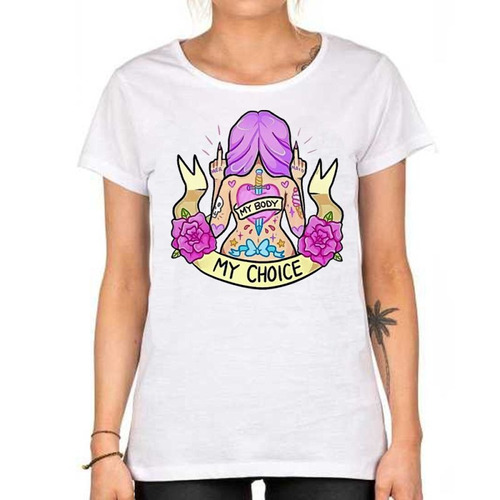 Remera De Mujer My Body Feminista Mermaid