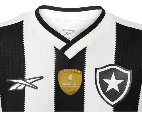 Camisa Botafogo 24/25 Com Patch Campeão E Patrocínio Novo