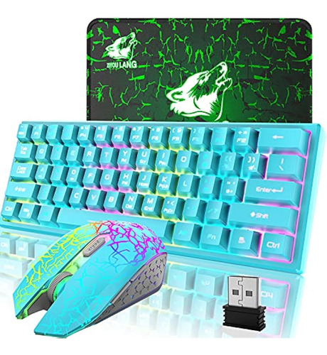 Combo De Teclado Y Mouse Inalámbricos Para Juegos, Teclado R