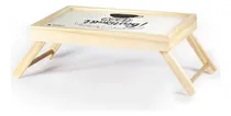 Comprar Bandeja de mesa para servir el desayuno en la cama de madera con pie plegable