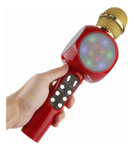 Microfono Karaoke Bluetooth Bluetooth Con Parlante Interno