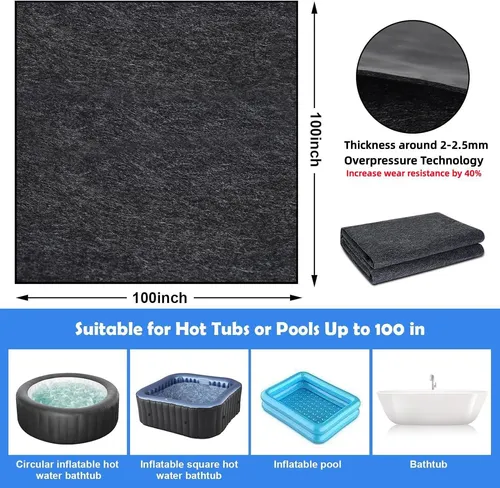Tapete Inflable Extra Grande Para Banera De Hidromasaje De 1