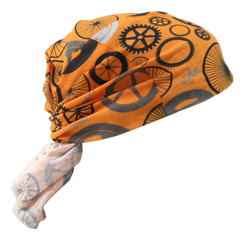 Bandana Nautika Bike Estampada Microfibra Fps 50 Laranja