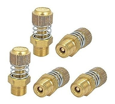 Uxcell 1 / 8bsp Rosca Macho Accionadas Por Resorte 5pcs Neum