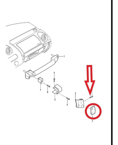 Tapa Cubre Soporte Celular Beetle Cabrio 06-10 7m3857161 2aq