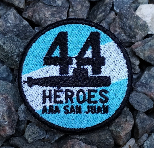 Imagen 2 de 4 de Escudo Parche Bordado Ara San Juan 44 Héroes P/coser Premium