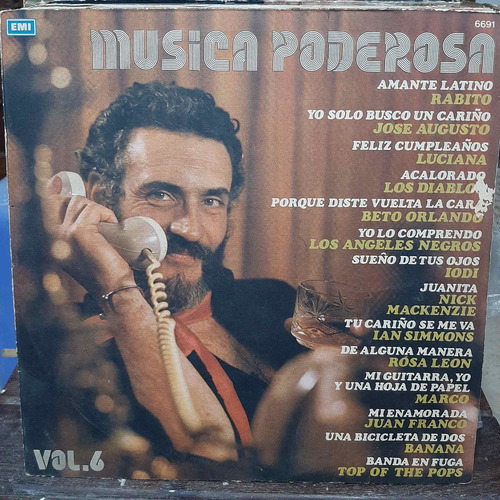 Vinilo Musica Poderosa Vol 6 Rabito Luciana Iodi Banana Cp1