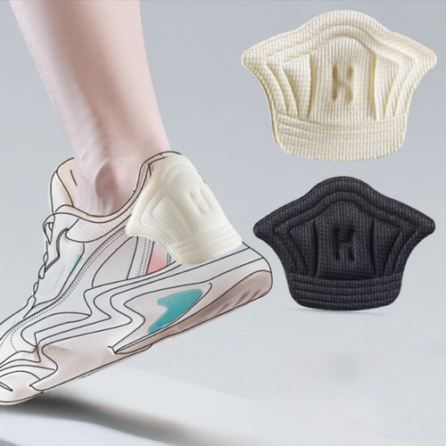 Kit 3 Prot De Calcanhar Revest Alto Conforto Tênis E Sapatos Cor Preto