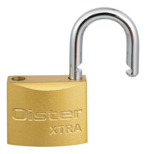 Candado Oister Xtra 25mm Fierro Bronceado Blíster
