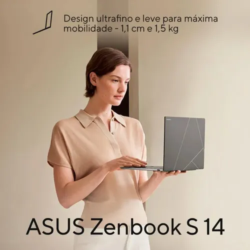 Notebook ASUS Zenbook S14 Copilot+ PC UX5406SA Intel Core Ultra 7