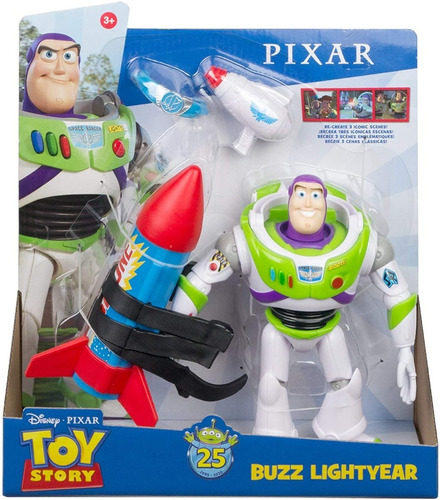 Toy Story Disney Pixar 4 Buzz Y Cohete 25 Aniversario