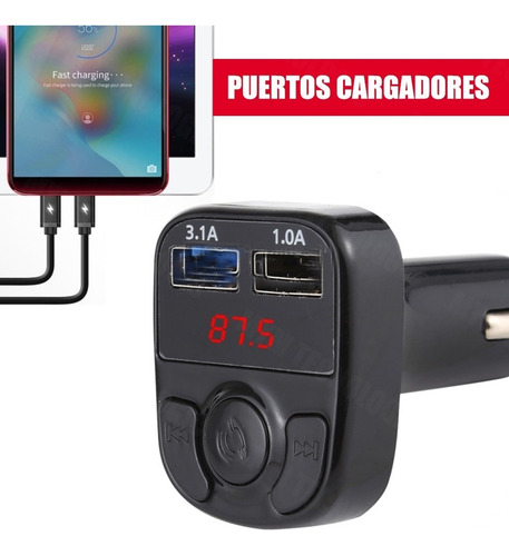 Adaptador Car Kit Bluetooth Multifunción Wireless Mp3 X23