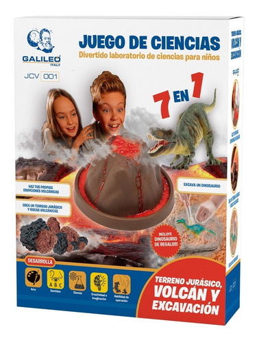 Juego Ciencia Volcán Y Excavación Jurásica Galileo Italy