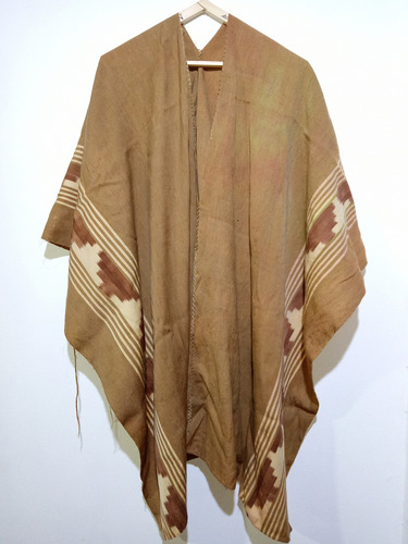 Antiguo Poncho Esfumado Jujuy Jujeño Guarda Atada (Usado)