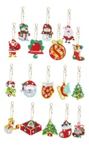 Comprar Novo 17pcs Pintura Chaveiros, Caixa De Natal, Pintura