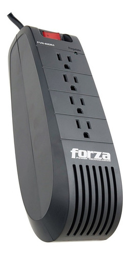 Imagen 1 de 5 de Regulador De Voltaje Forza Fvr-1001 1000v/500w 115v 4 Tomas