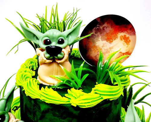 The Mandalorian Child Grogu Baby Yoda - Decoración Para Tart