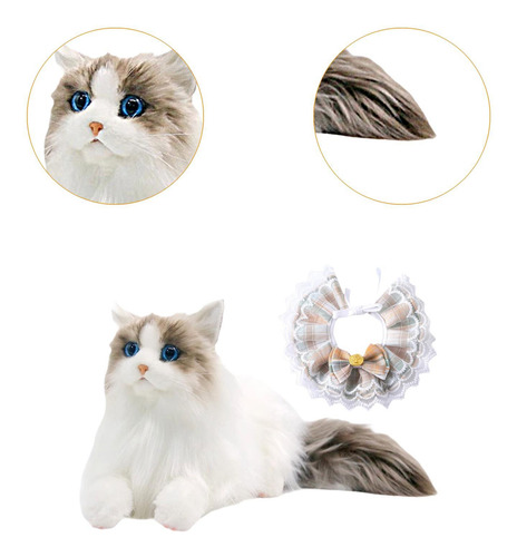 Gato Ragdoll, Animal Relleno, Muñeco De Bufanda Gato Caqui
