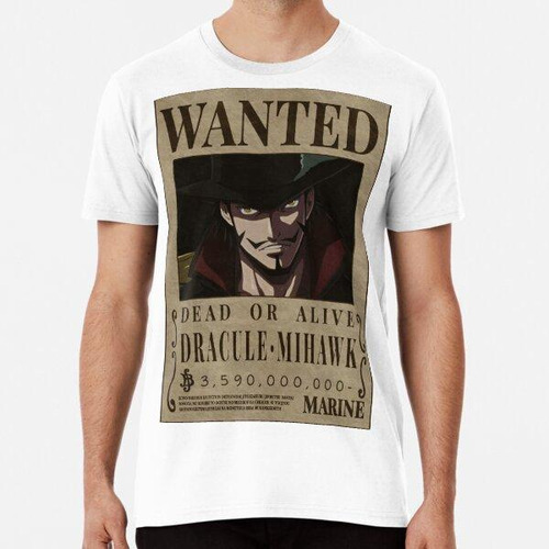 Remera Dracule Mihawk One Piece Taka No Me Bounty Poster Haw