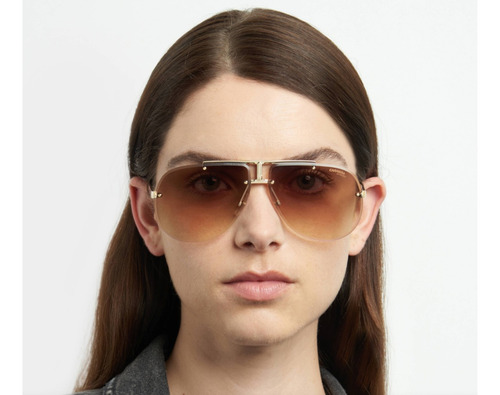 Lentes Sol Carrera 1052s Iconic Double Bridge Metal Pilot 65