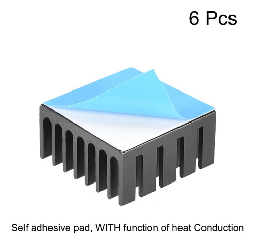 Disipador Cobre 10x20x20mm Con Auto Adhesivo Para Chips 5pzs