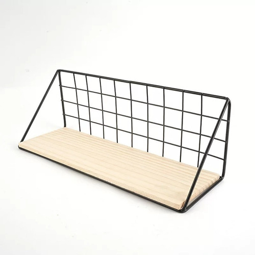 Imagen 1 de 6 de Estante Repisa Soporte De Metal Y Madera Organizador Chico