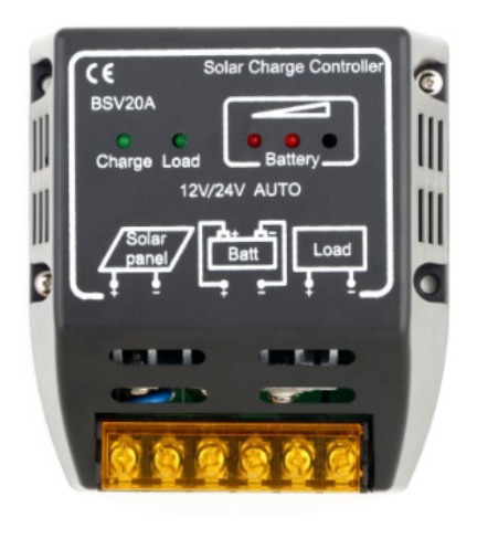 Regulador Controlador Panel Solar 20 A Pwm 12 Á 24 Vdc