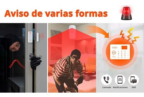 Imagen 8 de 8 de Kit Alarma Wifi Gsm Tuya Smart G30 Con Cámara 3 Mpx