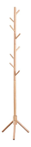 Perchero Madera Bambu De Pie 175x45cm Color Claro