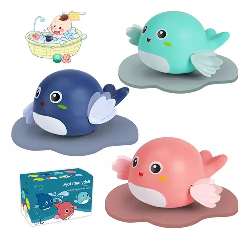  DANCELF Esponja de baño para bebé, esponjas suaves de ducha  naturales para bañarse, juguetes de bañera para bebés y niños pequeños, 3  piezas: delfín azul, concha rosa, tortuga verde : Bebés