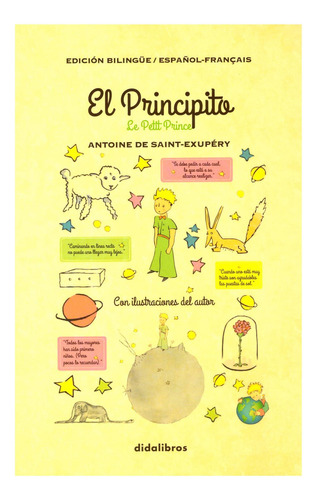 El Principito Bilingue Español- Frances  (prologo Elena Poniatowska): No Aplica, De Antoine De Saint-exupéry. Editorial Didalibros, Edición 1 En Español, 2015