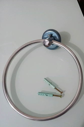 Suporte Porta Toalha Rosto Mãos Toalheiro Argola
