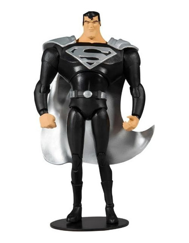 Figura Superman Dc Multiverse Animated Superman Black Suit