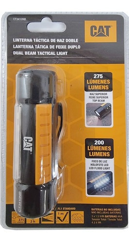 Imagen 7 de 7 de Linterna Táctica De Mano Cat 2 Haz De Luz 275/200 Lúmen Iman