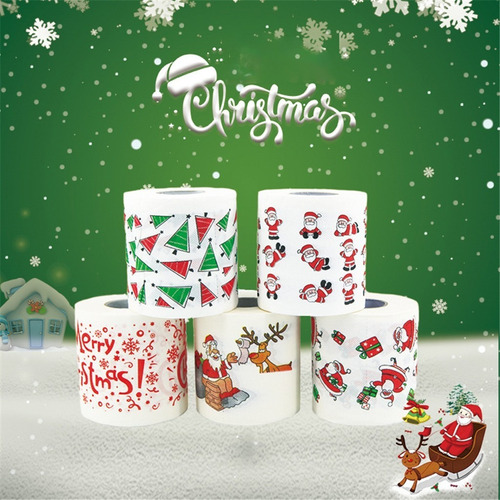 5t Papel Higiénico Color Navidad Papá Noel 4002