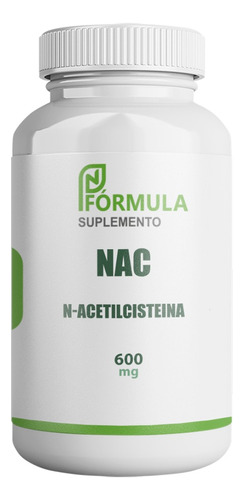 Nac N-acetilcisteina 600mg 120 Caps Recuperação Muscular!