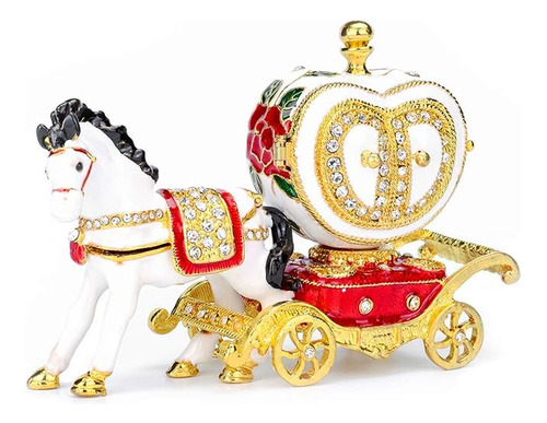 Figura De Metal Furuida Love Heart Carriage, Caja Decorativa