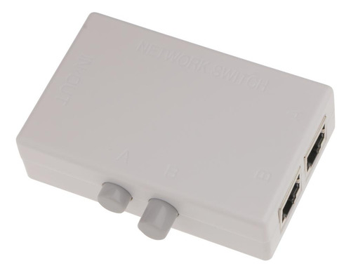 2ports Ab De Comutador Manual De Compartilhamento De 100mbps