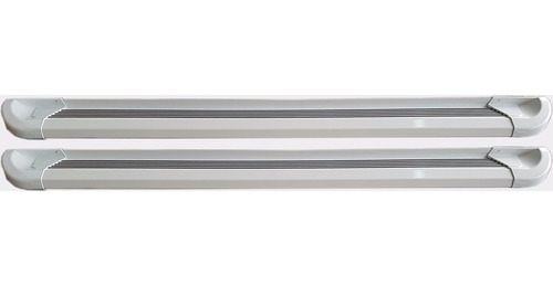 Estribos Aluminio Blanco G2 Bepo Para Vw Amarok