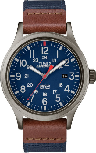 Timex Hombre Tw4b14100 Expedition Scout 40mm Reloj De Correa Color de la correa Azul marino