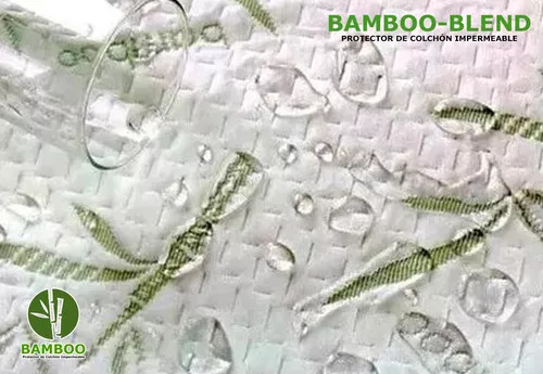 Cubre Colchon Forro Protector Impermeable Bamboo Queen