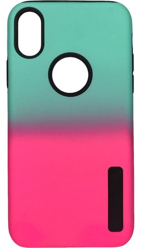 Protector Carcasa Dos Colores Degradé Para iPhone X Xs