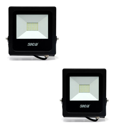 Reflector Led 50w Luz Fria Sica Equivale A 300w Pack X2 