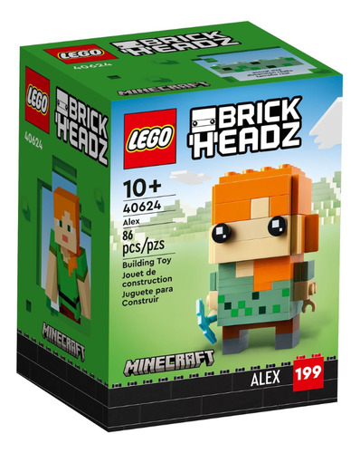 Lego Brickheadz Minecraft 40624 - Alex - Pronta