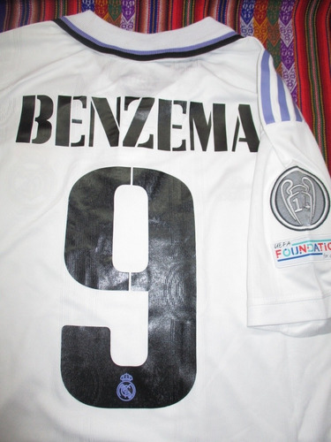 Camiseta Madrid Titular Blanca Benzema