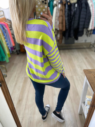 Sweater De Bremer Rayado Mujer The Big Shop