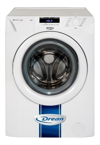 Lavarropas Automático Drean Next 8.12 Eco Blanco 8kg