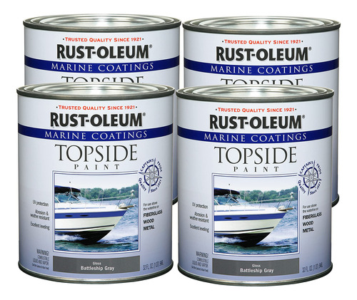 Rust-oleum 207005-4pk - Pintura Marina Para La Parte Superio